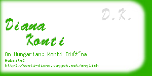 diana konti business card